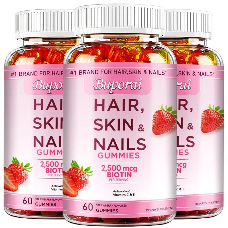 GlowBerry™: Hair Skin & Nails Gummies 💖🍓✨