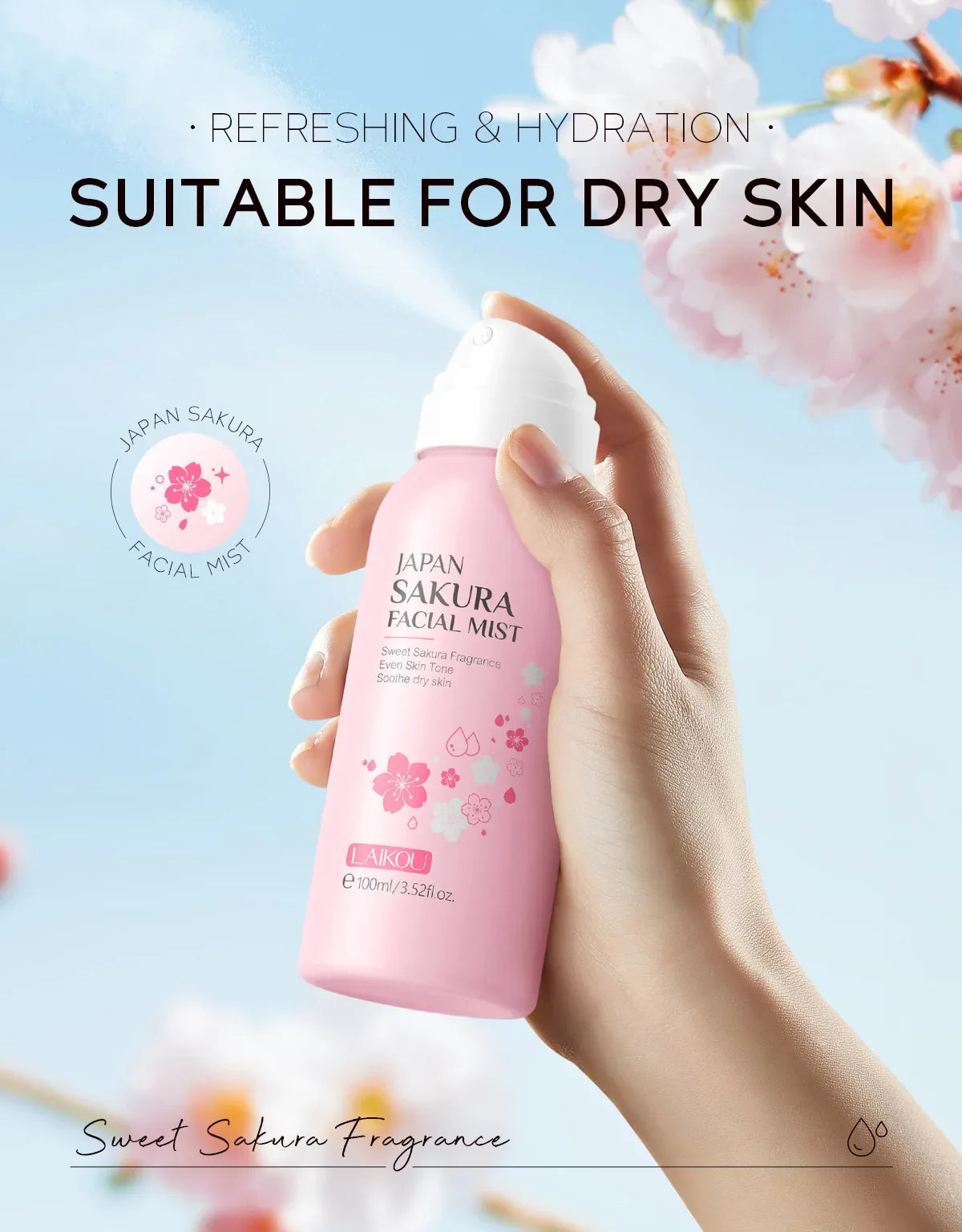 BloomMist™: Sakura Facial Spray 🌸💦✨