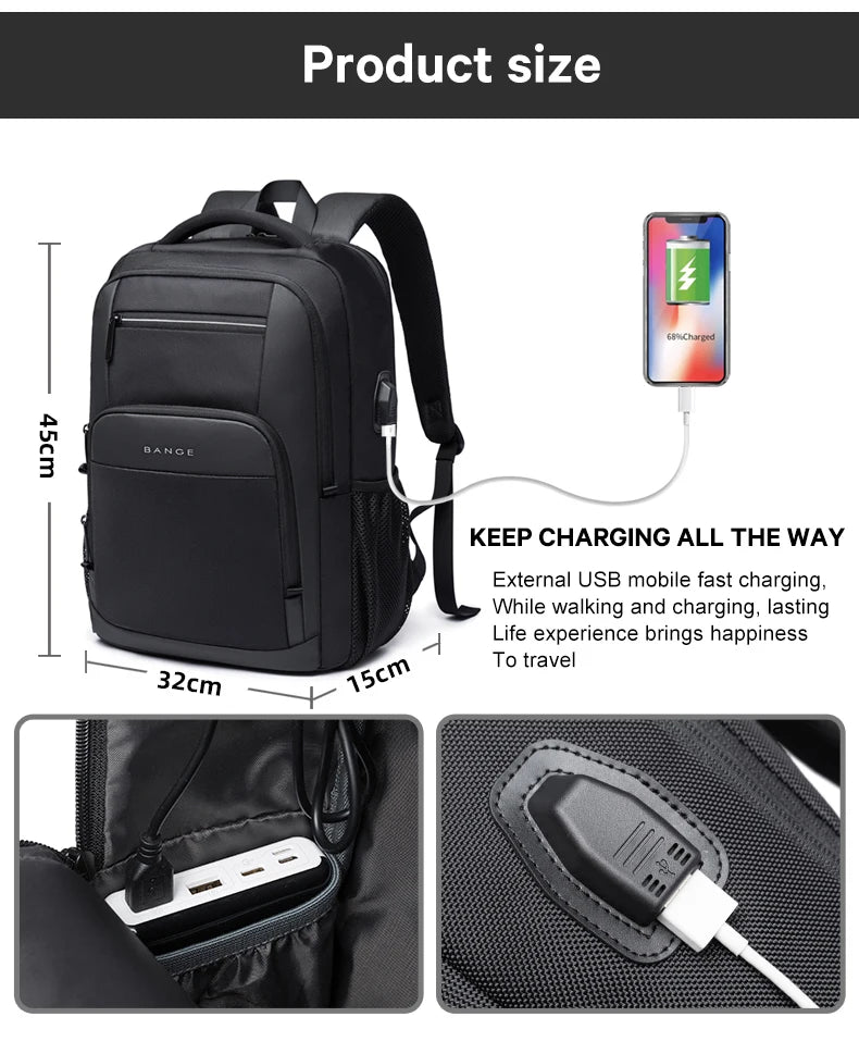 JetBorne™: Waterproof Travel Laptop Backpack 🎒💻✨