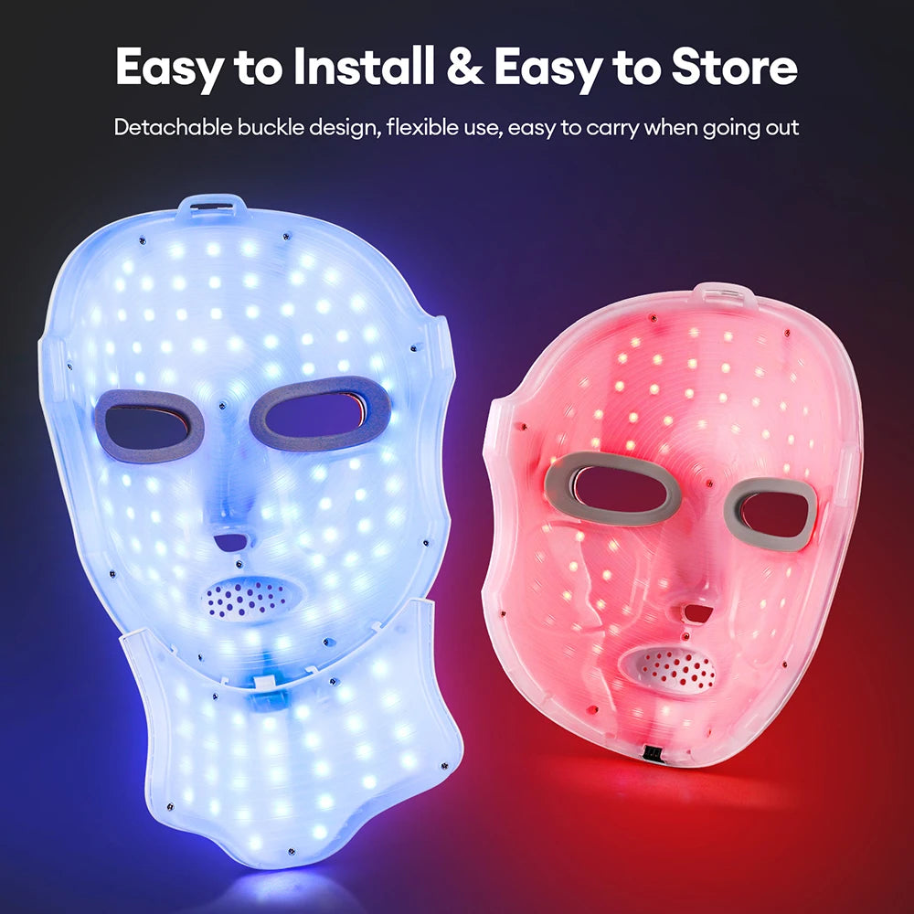 LumiGlow™: 7-Color LED Beauty Mask 💆‍♀️✨🌸
