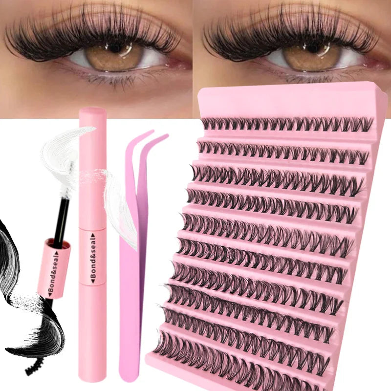 LashLure™: DIY Eyelash Extension Kit 💕🌸👁️