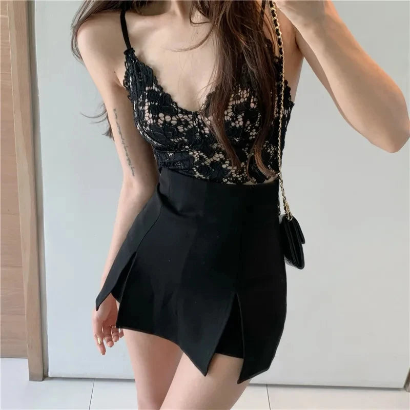 ChicSplit™: High-Waist Mini Skirt 💕👠✨