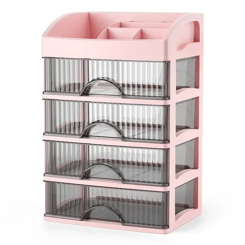 GlamStash™: Large-Capacity Transparent Makeup & Jewelry Organizer 💖💎✨
