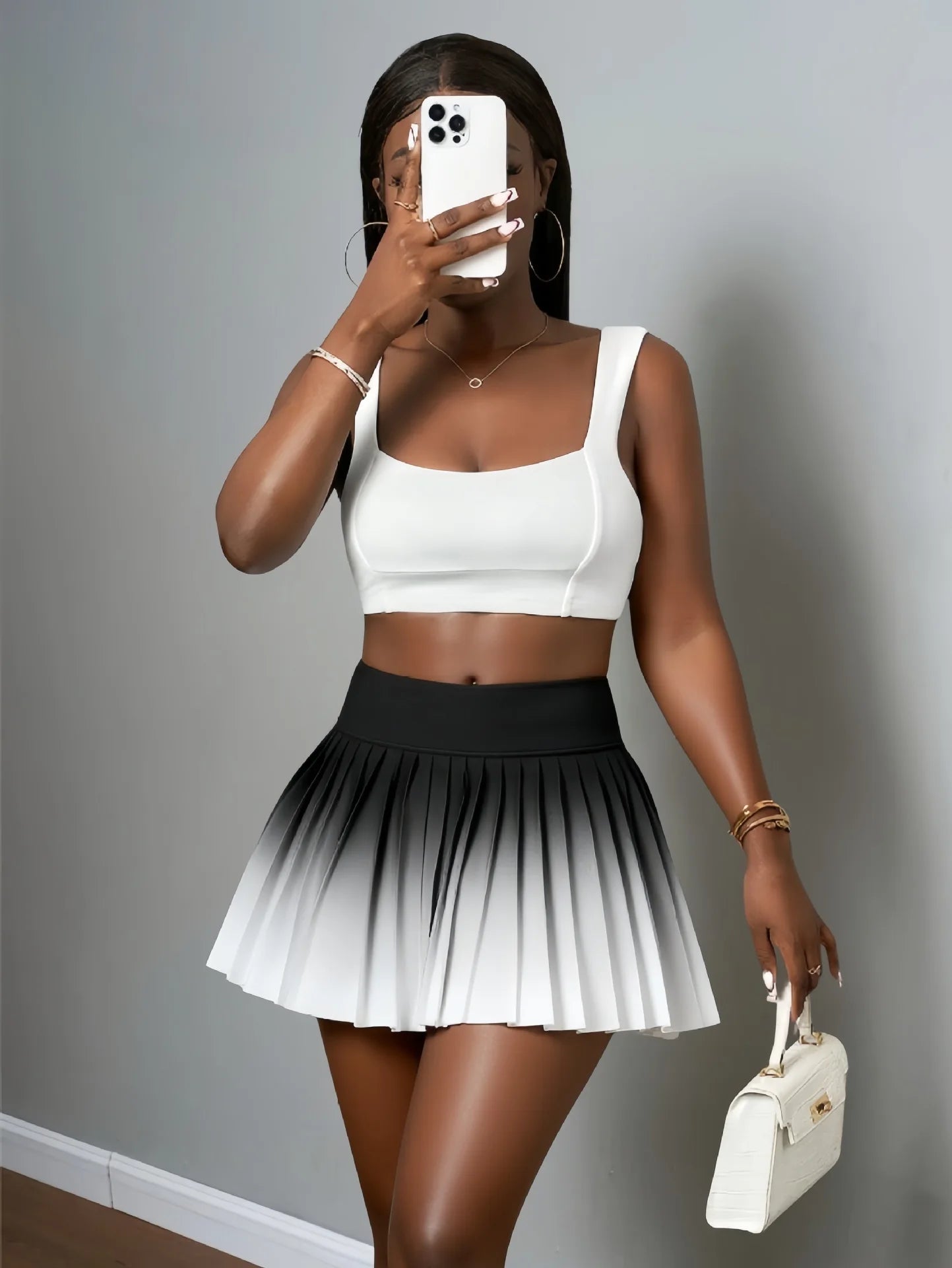 GlowMotion™: Gradient Running Skirt 🎨💃🌸