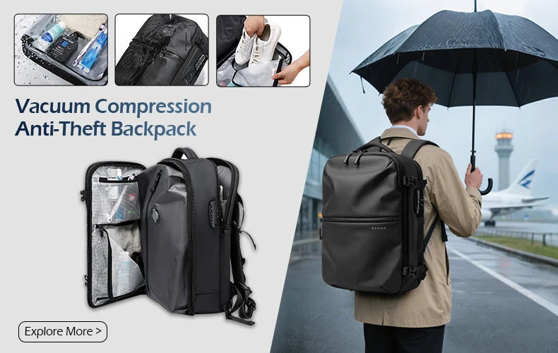 JetBorne™: Waterproof Travel Laptop Backpack 🎒💻✨