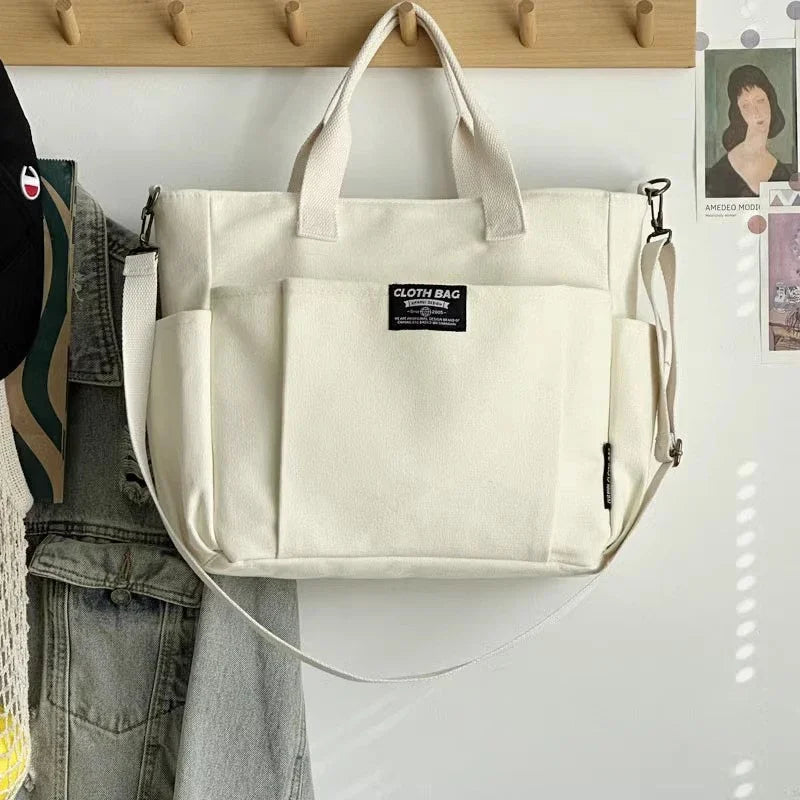 ChicTote™: Urban Minimalist Canvas Bag 👜🌸✨