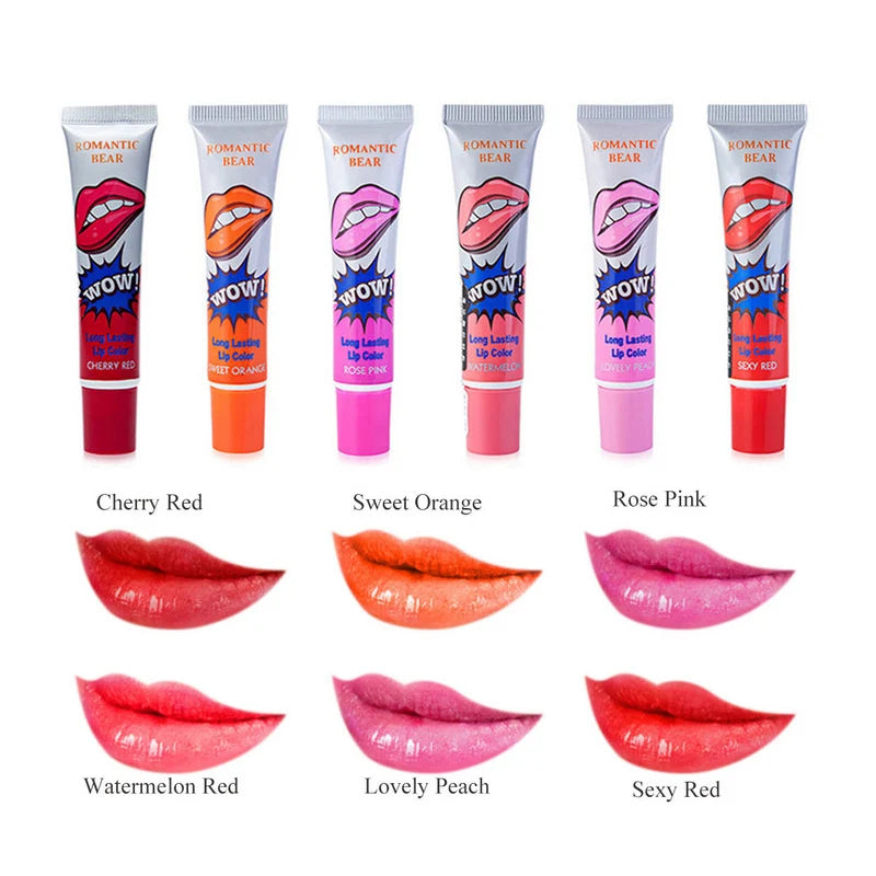 LushTint™: 6-Color Peel-Off Long-Lasting Lip Stain Set 💖💋✨