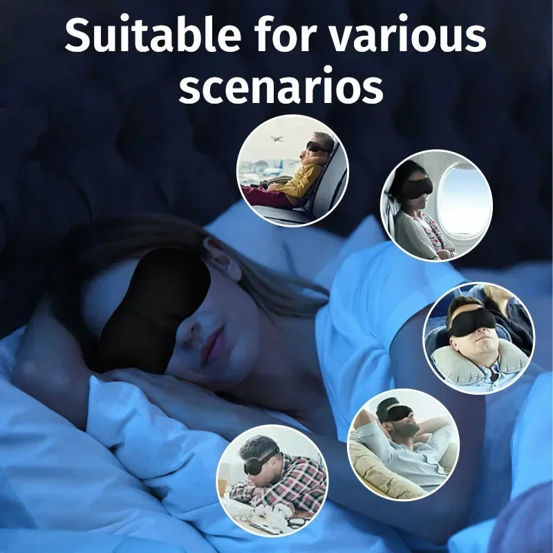 DreamLuxe™: 3D Contoured Sleep Mask 🌙💤✨