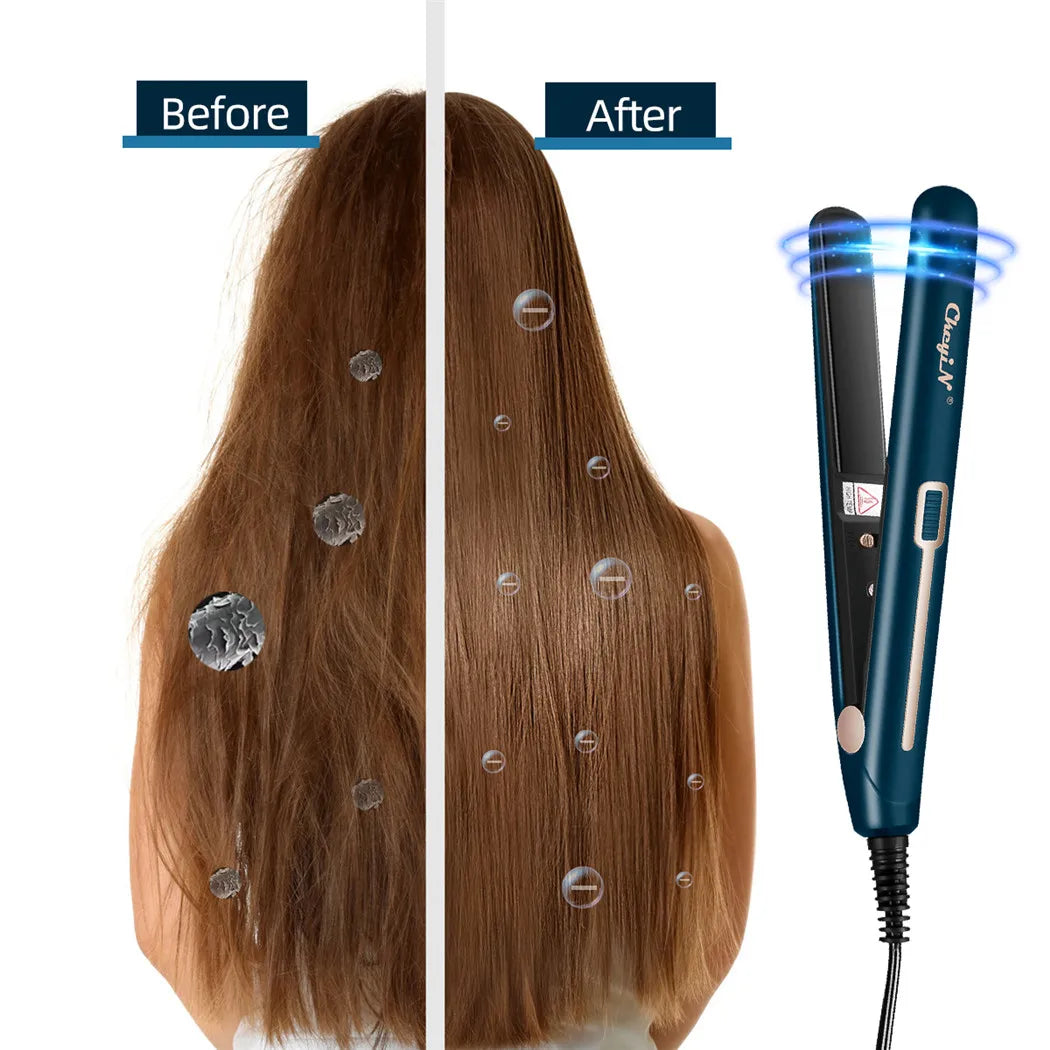 GlamEase™: Mini 2-in-1 Hair Straightener 💖💁‍♀️✨