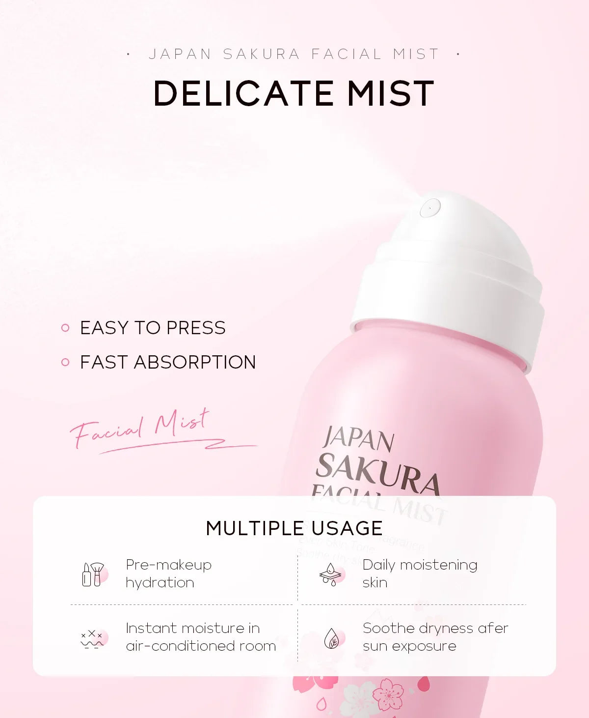 BloomMist™: Sakura Facial Spray 🌸💦✨