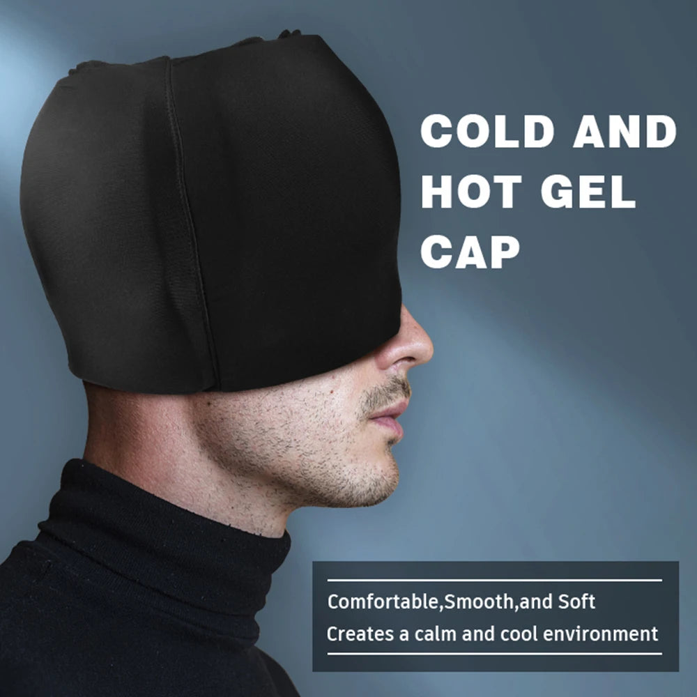 CalmiCloud™: Hot & Cold Migraine Relief Cap ❄️💆‍♀️💖