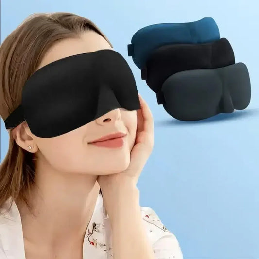 DreamLuxe™: 3D Contoured Sleep Mask 🌙💤✨
