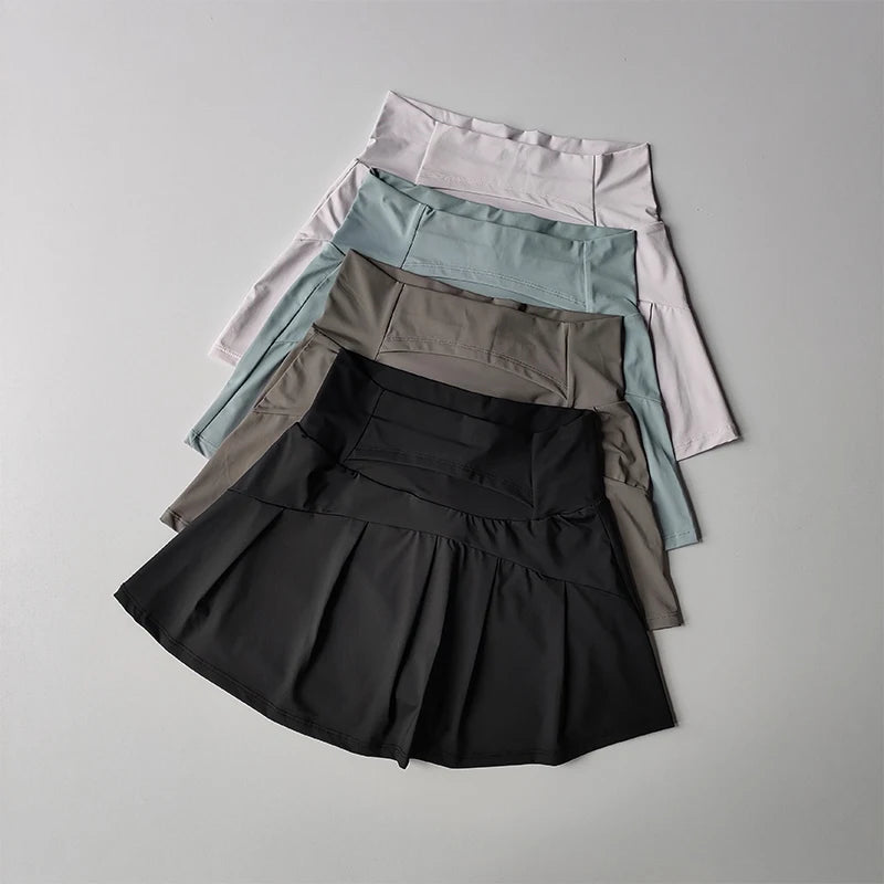 GlamServe™: High-Waist Sports Skirt 🎾💃🌸