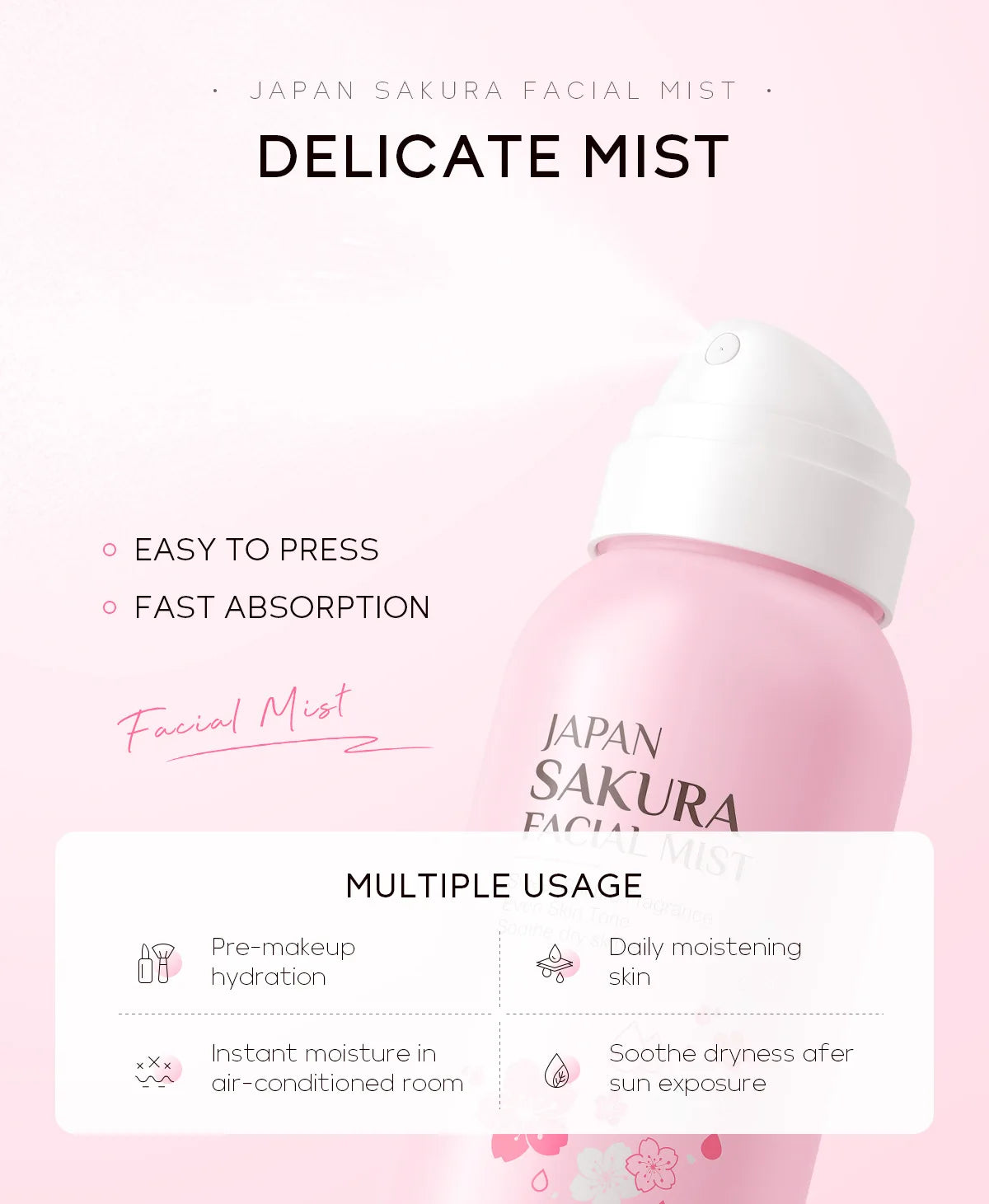 BloomMist™: Sakura Facial Spray 🌸💦✨