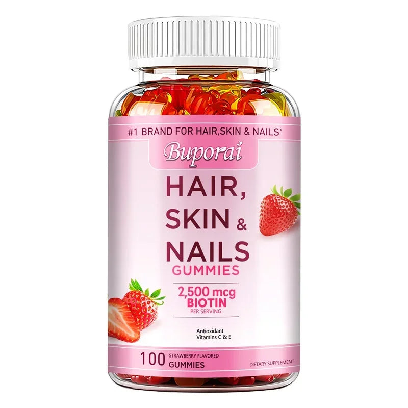 GlowBerry™: Hair Skin & Nails Gummies 💖🍓✨