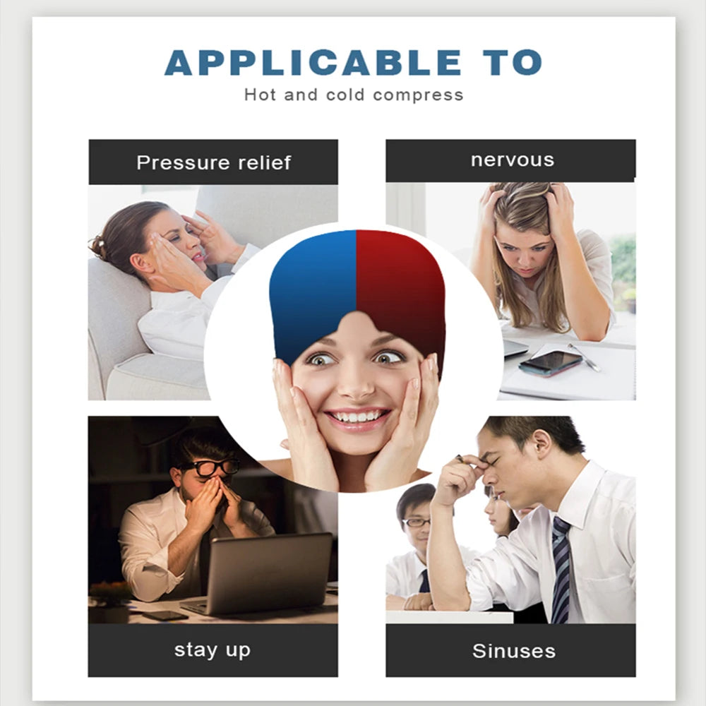 CalmiCloud™: Hot & Cold Migraine Relief Cap ❄️💆‍♀️💖