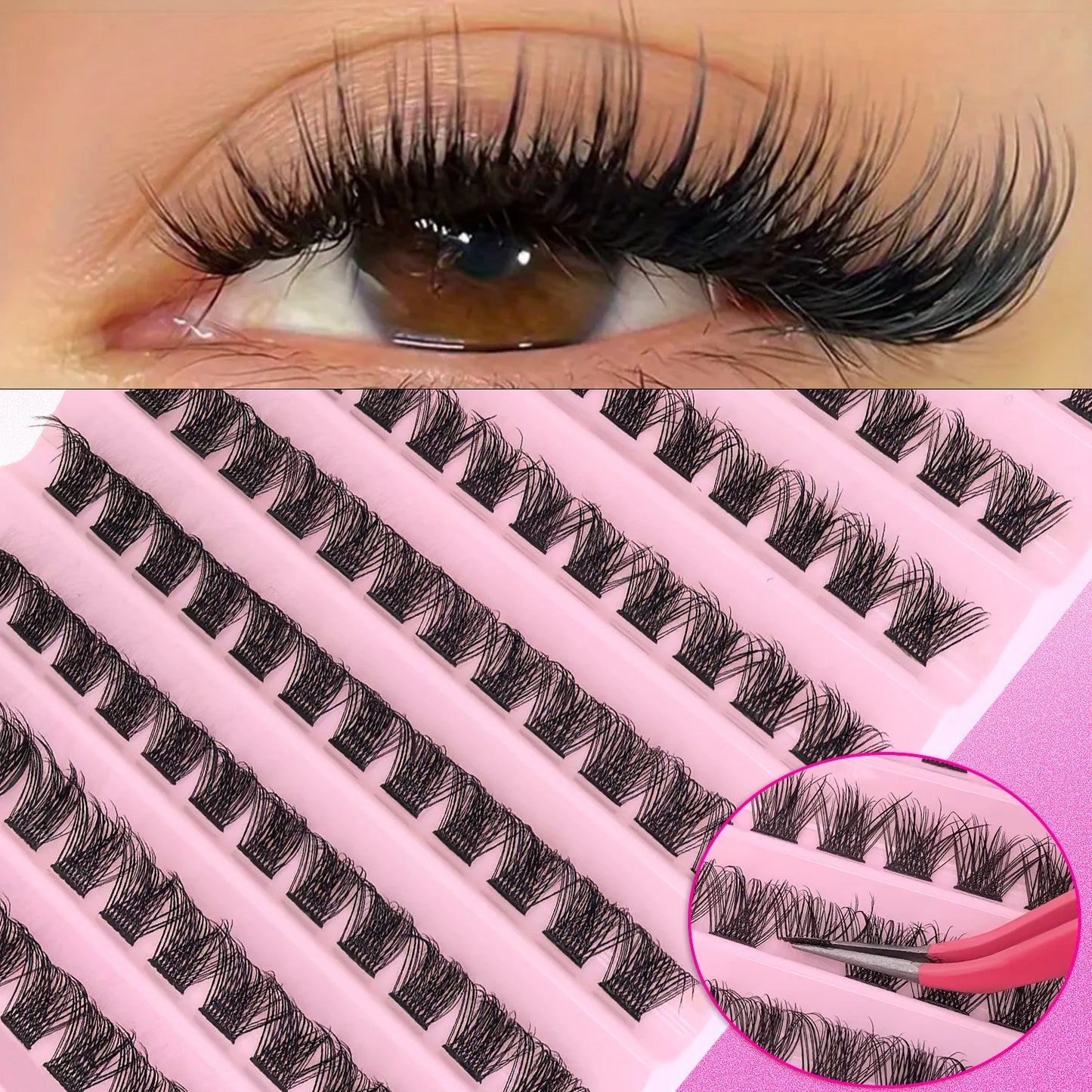 LashLure™: DIY Eyelash Extension Kit 💕🌸👁️
