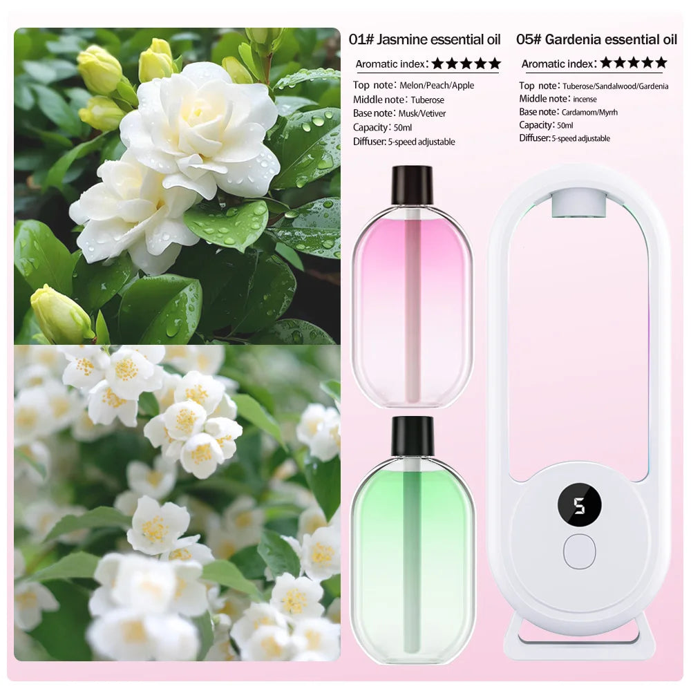 AromaWhirl™: Rechargeable Portable Essential Oil Diffuser 💖🌸✨