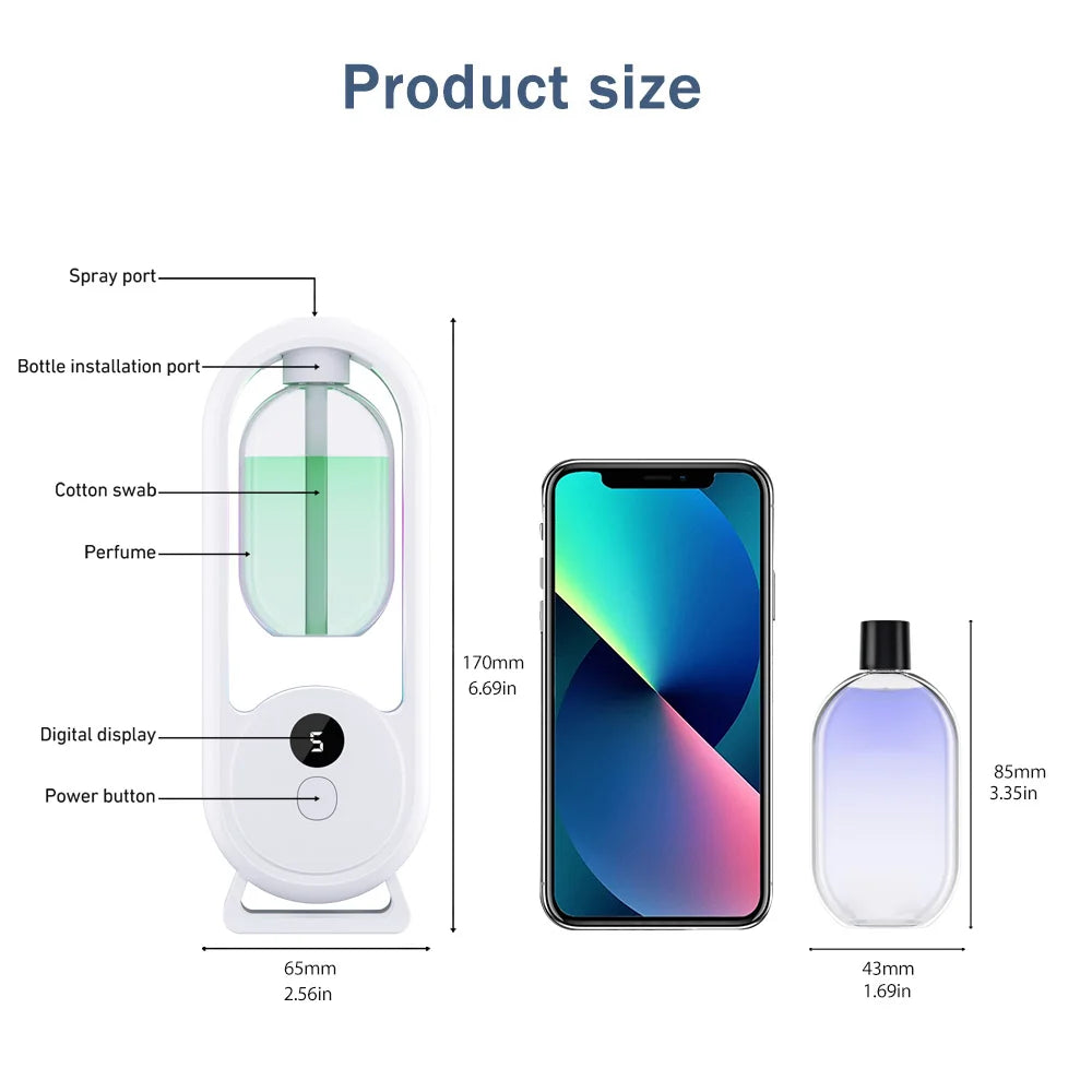 AromaWhirl™: Rechargeable Portable Essential Oil Diffuser 💖🌸✨