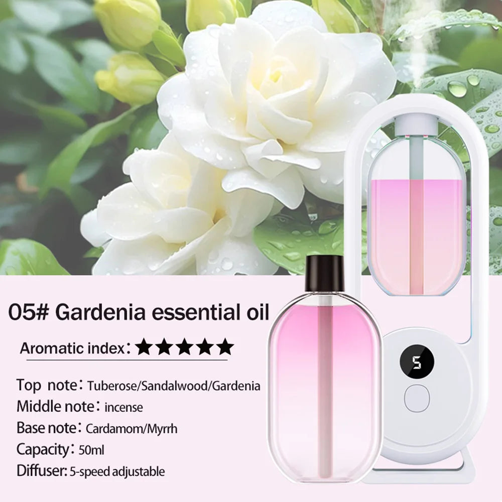 AromaWhirl™: Rechargeable Portable Essential Oil Diffuser 💖🌸✨