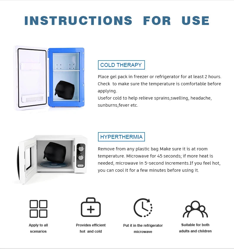 CalmiCloud™: Hot & Cold Migraine Relief Cap ❄️💆‍♀️💖