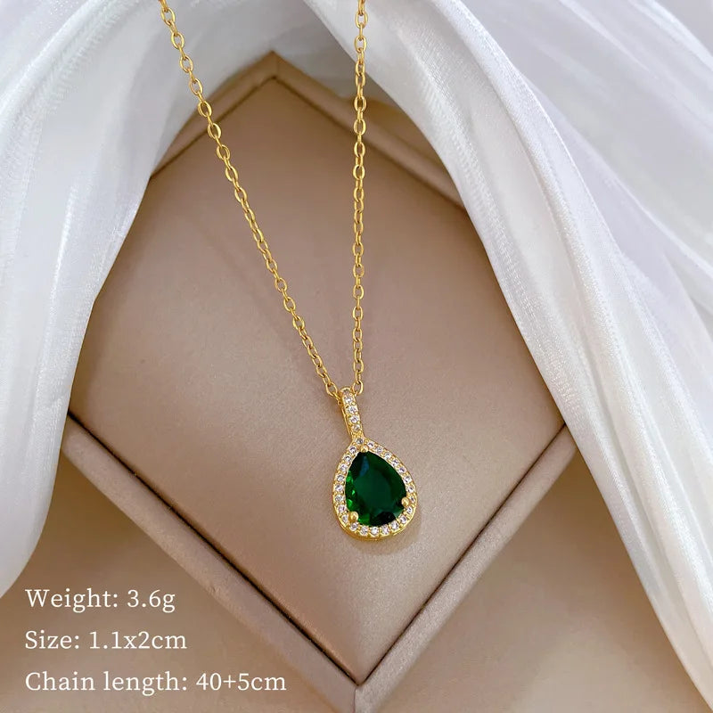 Emeraluxe™: Green Zircon Jewelry Set 💚💎✨