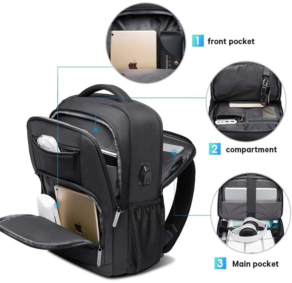 JetBorne™: Waterproof Travel Laptop Backpack 🎒💻✨