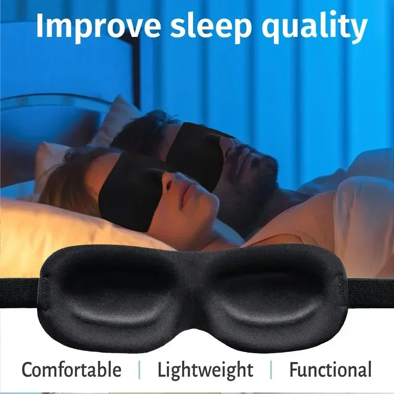 DreamLuxe™: 3D Contoured Sleep Mask 🌙💤✨