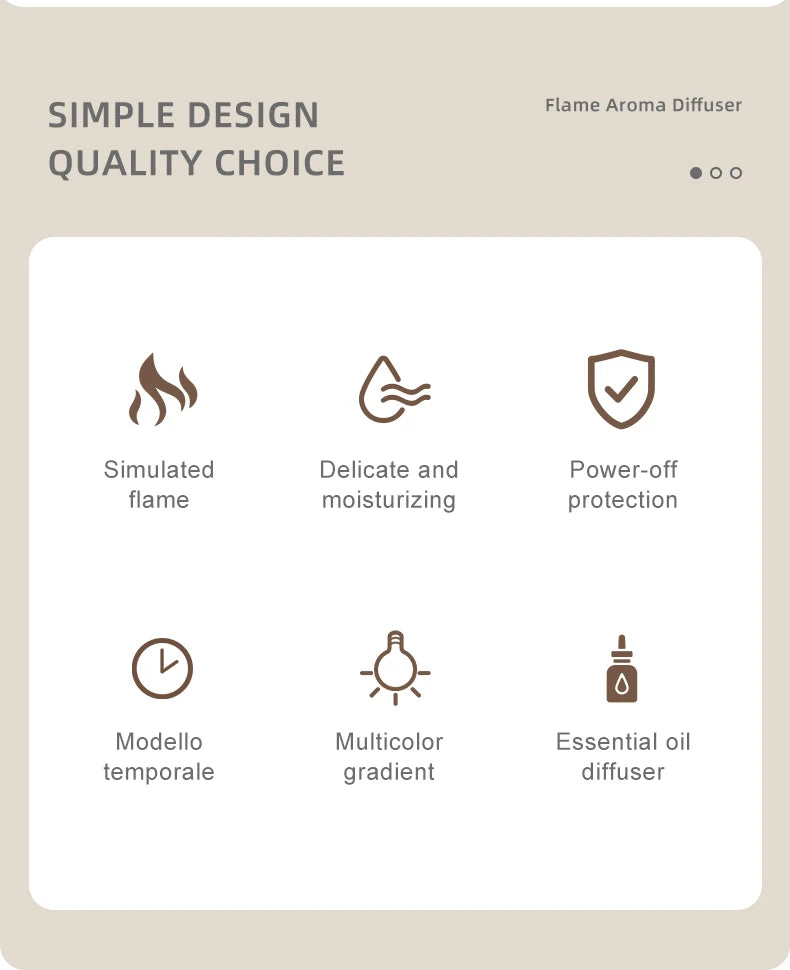 FlameAura™: Colorful Aromatherapy Humidifier 🔥🌸💆‍♀️