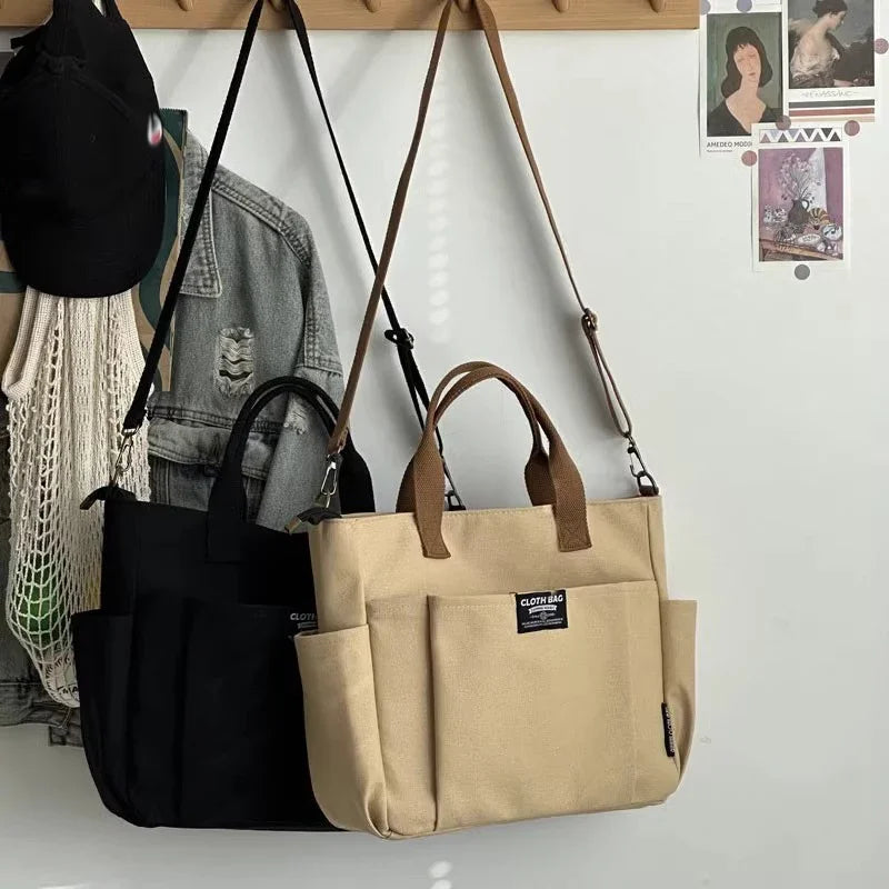 ChicTote™: Urban Minimalist Canvas Bag 👜🌸✨