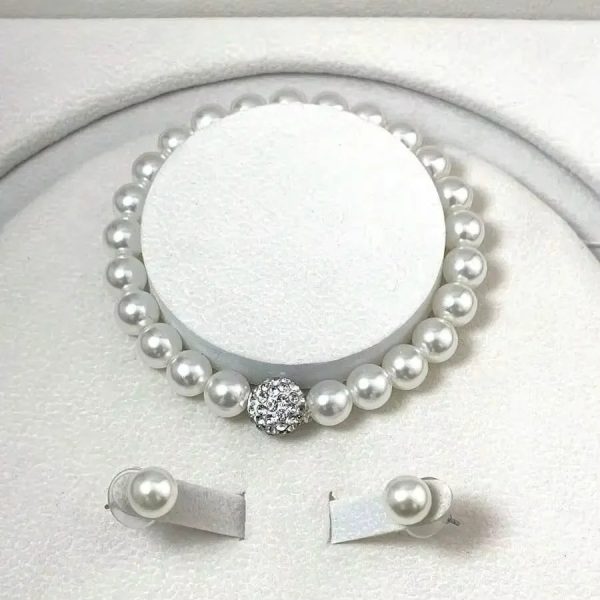 PearlLuxe™: 3-Piece Fireball Jewelry Set 💎🤍✨