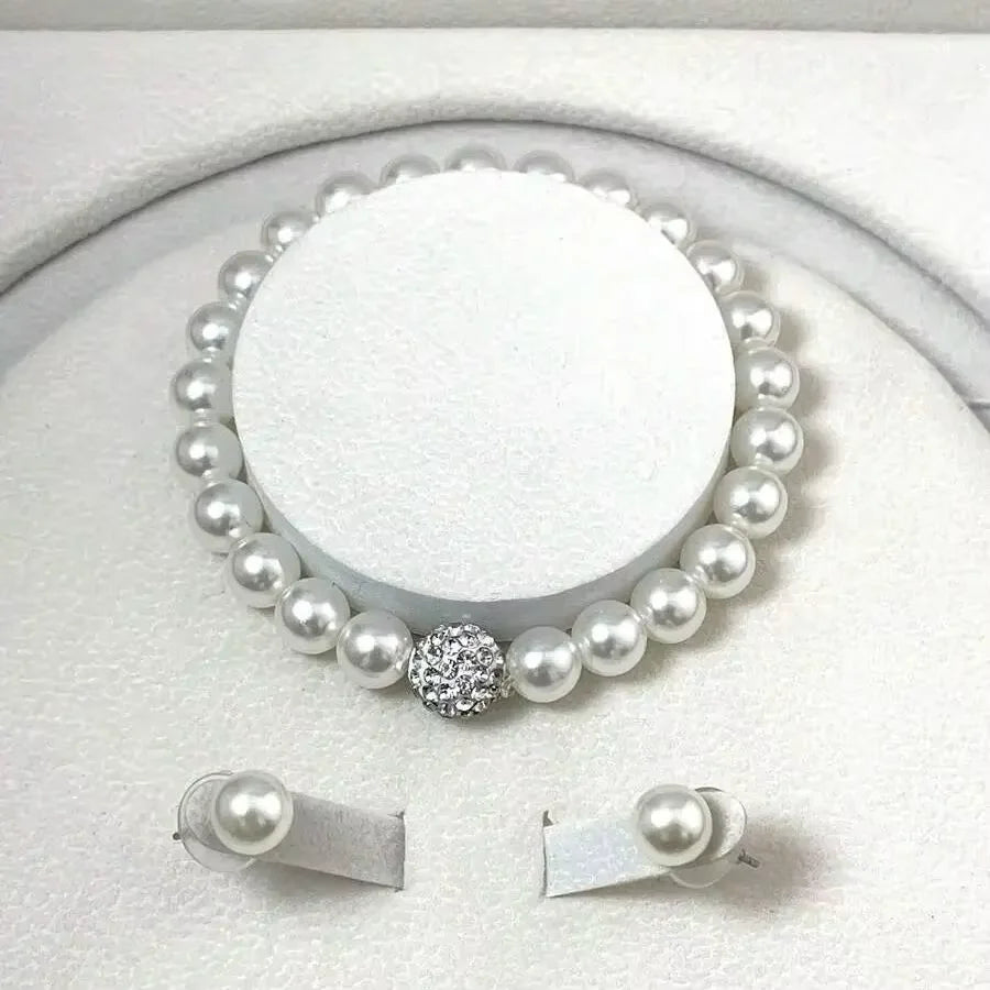 PearlLuxe™: 3-Piece Fireball Jewelry Set 💎🤍✨