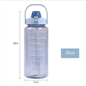 HydraMuse™: 2L Time-Marked Sports Bottle 💧🏋️♀️🌸