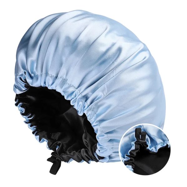 SatinBloom™: Double-Layer Sleep Bonnet 🌙💖✨